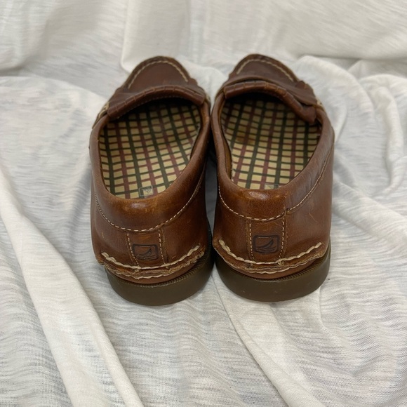 Women’s Sperry Top Sider All Leather Loafers Y2K - Picture 3 of 6